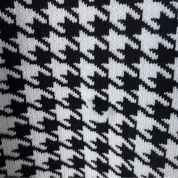 Fashion Nova Black and White “Sandra” Houndstooth Long Sleeve mini Dress - Picture 9 of 12